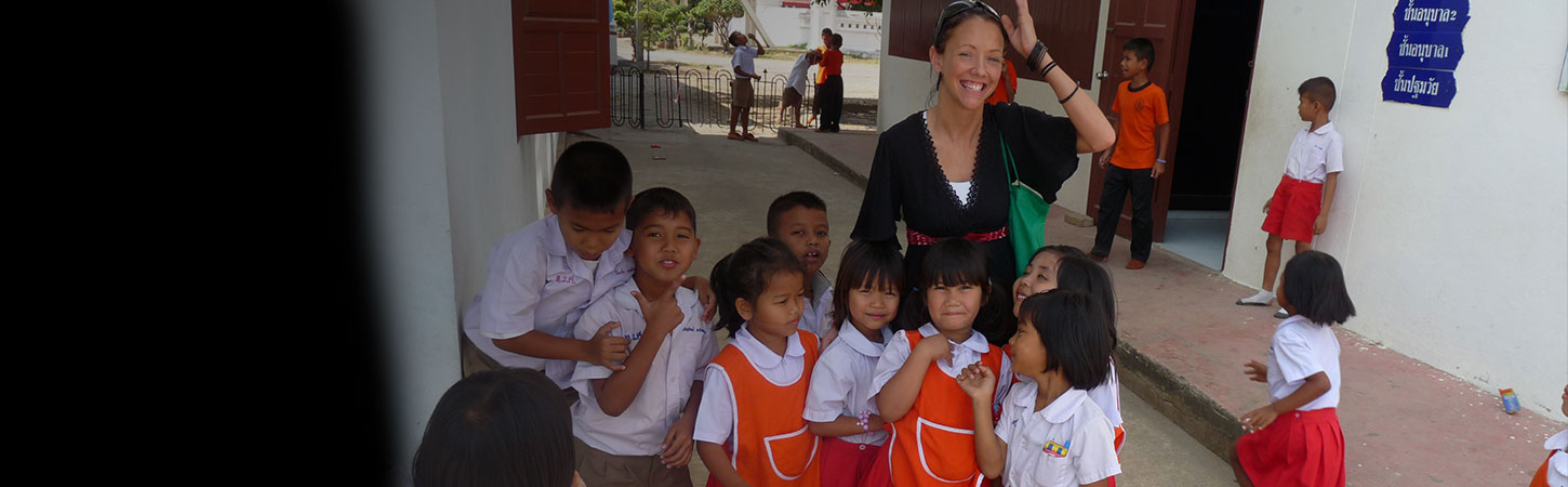 Teaching volunteers with students
